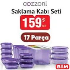 COZZONİ BOX SAKLAMA KABI SETİ fiyat ve kampanya bilgisi